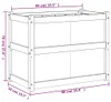 vidaXL Kvetináč vosk hnedý 90x50x70 cm masívne borovicové Náhľad obrázku produktu 7