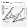 Verstellbarer Laptopständer Aluminium Faltbar Produktbild-Vorschau 2