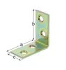 Alberts Stuhlwinkel, verzinkt 125 x 125 x 22 mm 1 Stück Produktbild-Vorschau 4