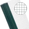 A roll of green wire mesh fencing is shown, with a close-up inset of the mesh pattern. Produktbild-Vorschau