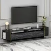 HOMIDEA Angel TV - Meuble TV bas avec 2 portes, design Voir les images du produit 5