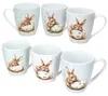 Ritzenhoff 6er Set Kaffeebecher Bunny 300ml Hase Ostern Produktbild-Vorschau 3