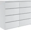 Kommode mit 8 Schubladen 120cm Sideboard Wohnzimmer Produktbild-Vorschau 3