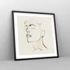 Gerahmtes Poster - Schwarzer Rahmen - Minimalismus Porträt Produktbild-Vorschau 8