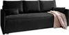 Sofa MESTOR Schwarz Kordstoff mit Schlaffunktion, Sofa mit Produktbild-Vorschau 2