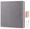 Fotoalbum Selbstklebend Grau 27x28cm mit 40 Weißen Seiten Produktbild-Vorschau 1