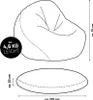 LUMALAND Sitzsack Drops (300 L) - In- & outdoor - Produktbild-Vorschau 7