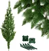 A Christmas tree with snow and its stand. Produktbild-Vorschau