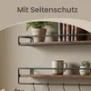 VASAGLE Wandregal 2er Set, Wandboard mit Stange, Produktbild-Vorschau 6