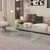 SUGIFT Couchtisch Hartglas einteilig, Glastisch Sofatisch Produktbild-Vorschau 4