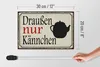 Holzschild Spruch 30x20cm draußen nur Kännchen Kaffee Produktbild-Vorschau 5