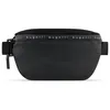 A black belt bag with the brand name printed on the strap. Anteprima dell’immagine prodotto