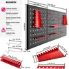 Děrovaný panel na nářadí Jonah s háčky a držáky - 3dílný Náhled obrázku produktu 7