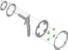 Viti + dadi per corone SHIMANO - Set di viti per il Anteprima dell’immagine prodotto 2
