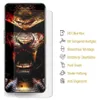 A screen protector is shown with a graphic overlay detailing its features. Produktbild-Vorschau