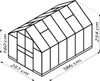Vitavia Gewächshaus "Domus 9900" aluminium 9,9 m² 6 mm HKP Produktbild-Vorschau 3