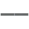 A long, thin, gray retractable side awning is shown horizontally against a white background. Produktbild-Vorschau