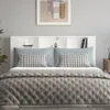 vidaXL Tête de lit avec étagères blanc 180x18,5x104,5 cm Voir les images du produit 3
