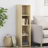vidaXL Highboard Sonoma-dub 30x41x124 cm materiál na bázi Náhled obrázku produktu 2