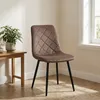 Relaxdays Esszimmerstuhl, 4er Set, Samt, Metallbeine, 120 Produktbild-Vorschau 5