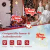 A collage of images showing LED Christmas trees, a woman and child, and decorative icons. Podgląd zdjęcia produktu