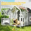 PawHut Niche pour chien extérieur en bois, avec terrasse et Voir les images du produit 3