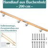 Zábradlie na schodisko z bukového dreva zábradlie na Náhľad obrázku produktu 1