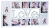 Cornice portafoto Love per 10 foto, bianca, rd1856, 73x37cm Anteprima dell’immagine prodotto 6