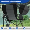Skládací kempingová židle COSTWAY, skládací židle s držákem Náhled obrázku produktu 4