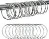 24er-Packung runde, rostfreie Duschvorhangringe aus Metall Produktbild-Vorschau 1