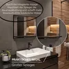 Badspiegel mit Ablage Schwarz - H:50 x B: 60 cm - Bathroom Produktbild-Vorschau 6