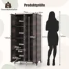 COSTWAY Korbschrank mit 2 Türen, 157 cm hoher Produktbild-Vorschau 7