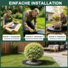 LZQ Runde Rasenkante aus Metall, Schwarz – Baumring Ø 30 cm Produktbild-Vorschau 4