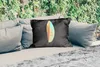 MuchoWow® Outdoor Kissen - Blätter - Schwarz und Gold - Produktbild-Vorschau 2