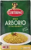 A box of Arborio rice with an image of prepared risotto. Produktbild-Vorschau
