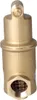 A brass valve with a mesh filter at the bottom, isolated on a white background. Produktbild-Vorschau