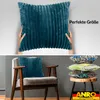 Dekokissenbezug BIG-Cord weich und flauschig ohne Füllung 60 x 60 cm Türkis, Ansicht 4 Produktbild-Vorschau