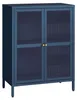 Sideboard ’Säkylä’ Stahl mit 2 Glastüren geriffelt 84 x 64 Produktbild-Vorschau 2