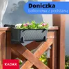 KADAX Balkontopf mit Untersatz "Frette", Balkonkasten mit Produktbild-Vorschau 2