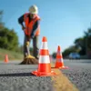 Wiltec Cône de signalisation 50 cm – 500 x 290 x 290 mm – Voir les images du produit 2