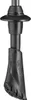 A close-up view of the tip of a black trekking pole. Produktbild-Vorschau