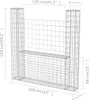 vidaXL Gabionový koš U-Form Steel 160×20×150 cm Náhled obrázku produktu 6