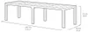Tavolo Doppio da Giardino 295x90x74,5 cm in Resina Keter Anteprima dell’immagine prodotto 5