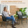 SUGIFT Gartenstuhl 2er Set Boho, Balkonstuhl mit Kissen, Produktbild-Vorschau 6