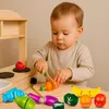 Holz Schneideset für Kinder – 14-teilig – magnetische Produktbild-Vorschau 4