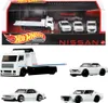 A Hot Wheels Premium Nissan Collector Set displayed in its packaging, with individual car models shown below. Anteprima dell’immagine prodotto