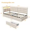 Polsterbett 90x200cm mit RGB LED und USB-C Ladestation, Produktbild-Vorschau 3