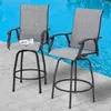 Avestar drehbare Garten-Barhocker 2er Set, hohe Produktbild-Vorschau 6