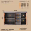 trendteam Wohnen Indy Cassettiera grigio grafite Matera Anteprima dell’immagine prodotto 8