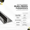 Glas-Fliesenprofil Edelstahl Klemmprofil Wandprofil V2A 2m Produktbild-Vorschau 3